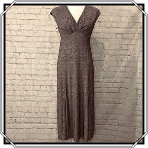 Jones New York Short Sleeve Maxi Dress Size 6